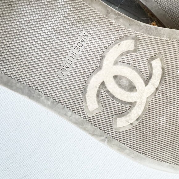 Chanel Two Tone Color block Canvas Classic Espadrilles 38 - Picture 13 of 13